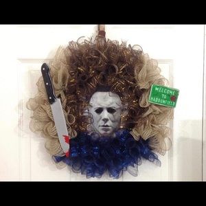 Michael Myers Halloween wreath